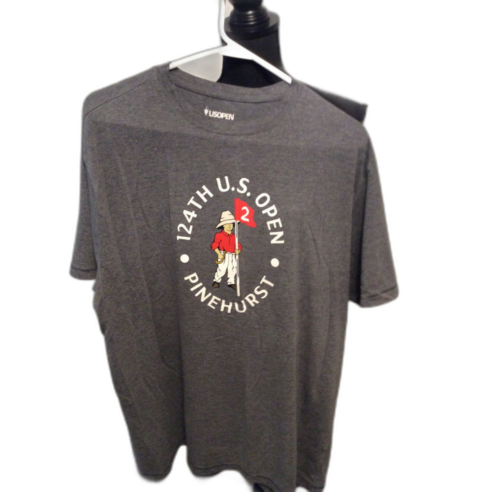 Men's Tee shirt Gray 124th US Open Pinehurst Golf 2XL